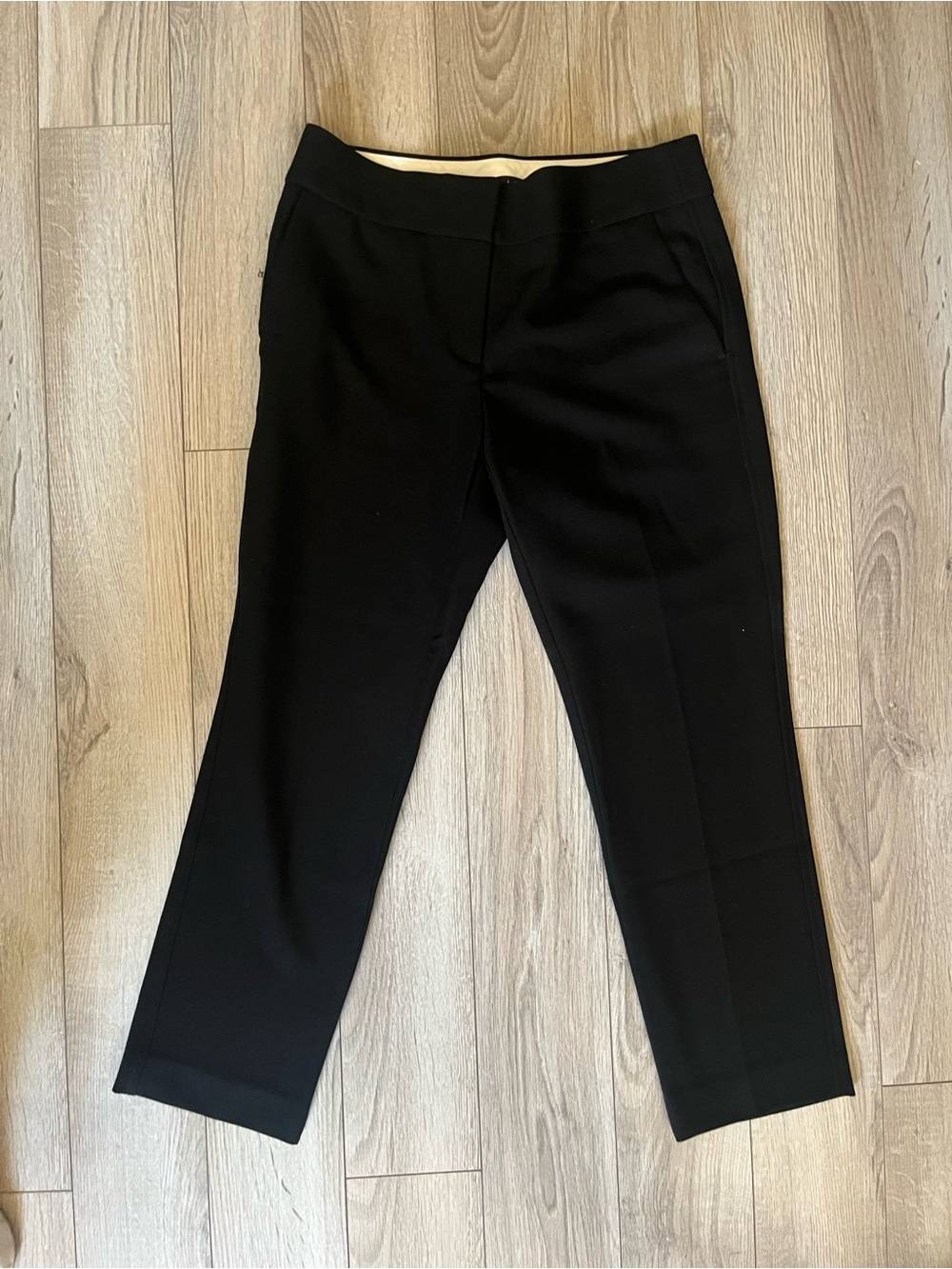 LOFT Black Cropped Ponte Pants